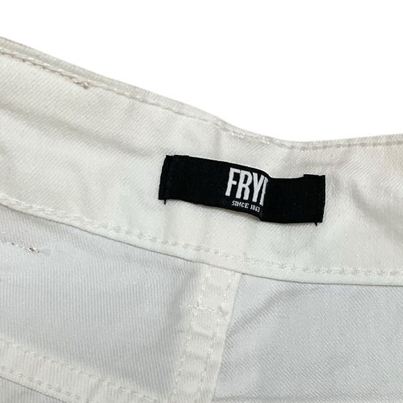 Frye Women's Jeans Straight Leg Cuff off White Size 6 NEW - Picture 9 of 16
